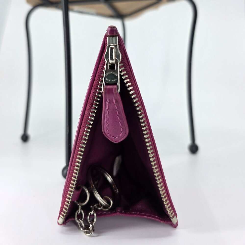 ​🌸​ Coach Mini Skinny ID Case in Vivid Pink - Smooth Leather - Style 64785B 🌸 - Picture 4 of 7